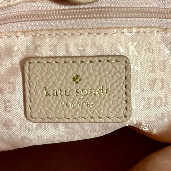 Gently Used KATE SPADE pale Pink Leather Satchel/Crossbody Bag - Picture 7 of 10